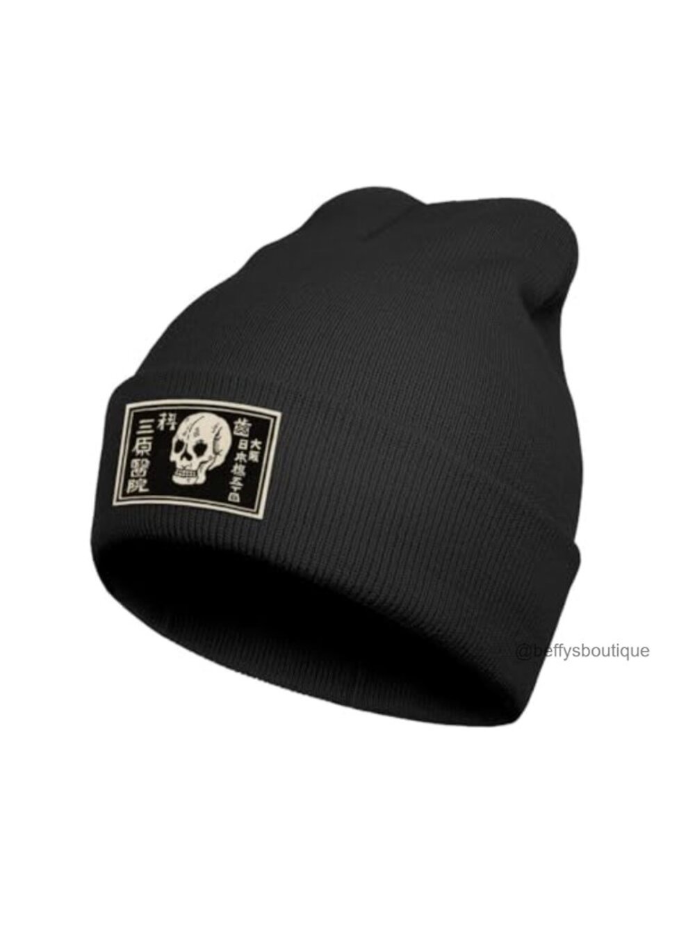 Acrylic Embroidered Skeleton Beanie Hat Unisex Winter Outdoor Casual